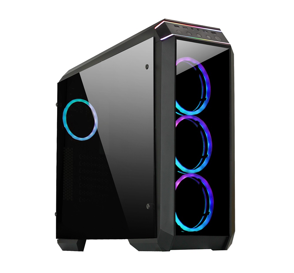 CHIEFTEC GP-02B-OP fekete (táp nélküli) ablakos ATX ház