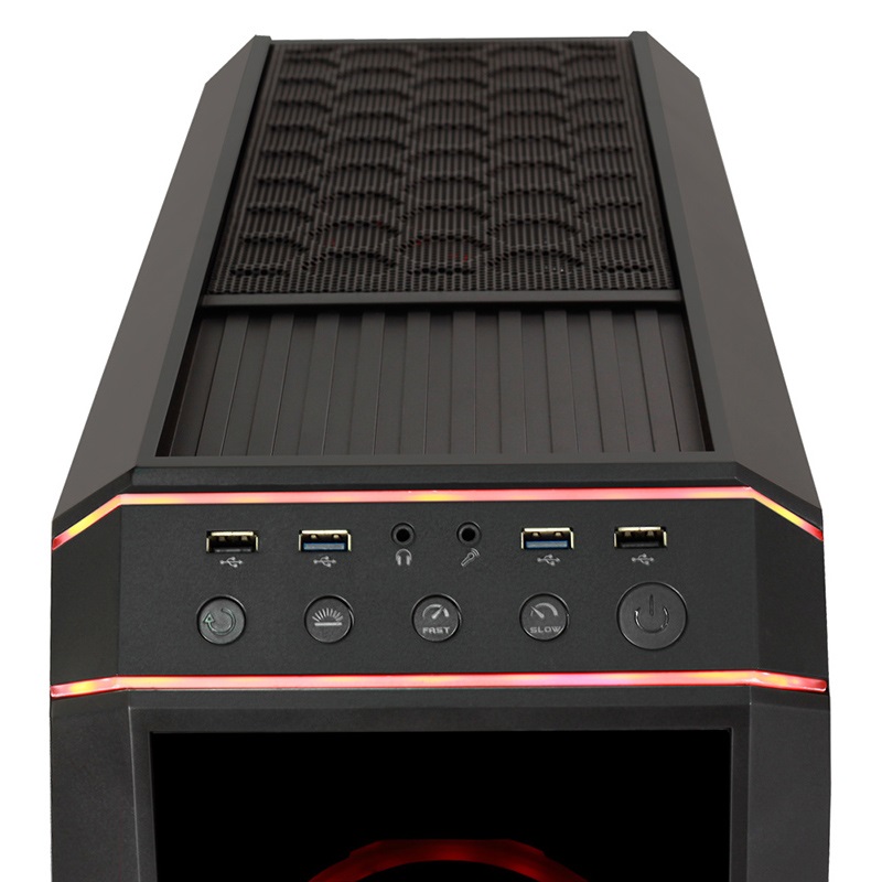 CHIEFTEC GP-02B-OP fekete (táp nélküli) ablakos ATX ház
