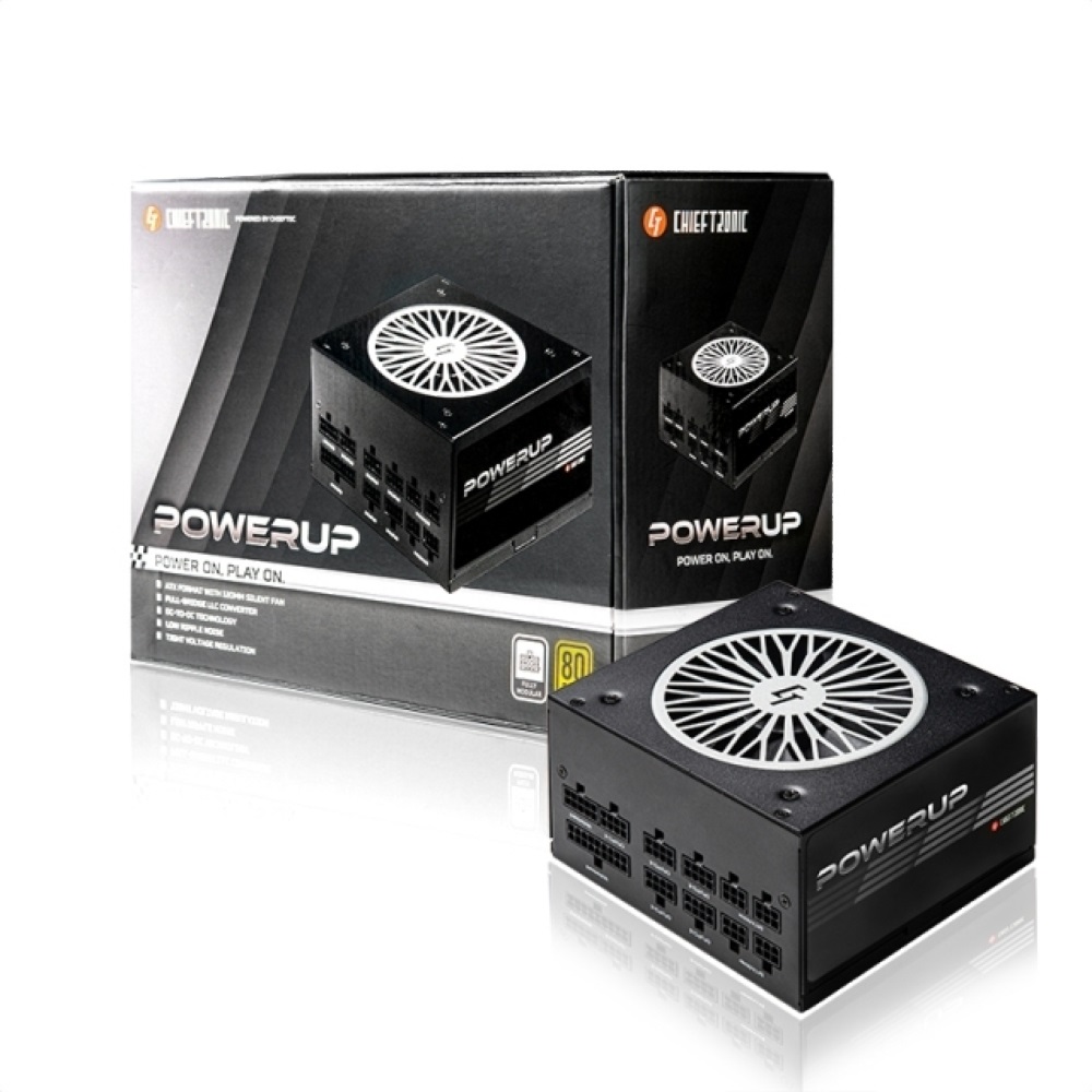 Chieftec CHIEFTRONIC PowerUp 850W 80+ Gold ventillátorral dobozos tápegység