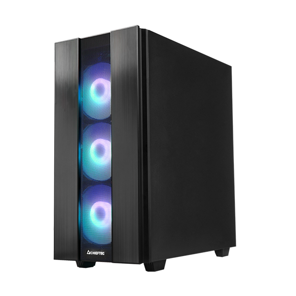 Chieftec GS-02B-OP Hunter II A-RGB fekete (táp nélküli) ablakos ATX ház