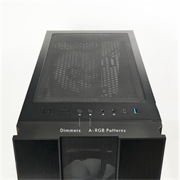 Chieftec GS-02B-OP Hunter II A-RGB fekete (táp nélküli) ablakos ATX ház