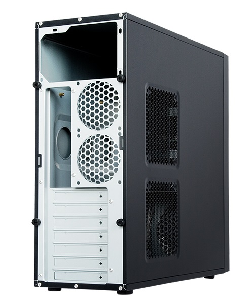 CHIEFTEC HQ-01B-OP fekete (táp nélküli) ATX ház