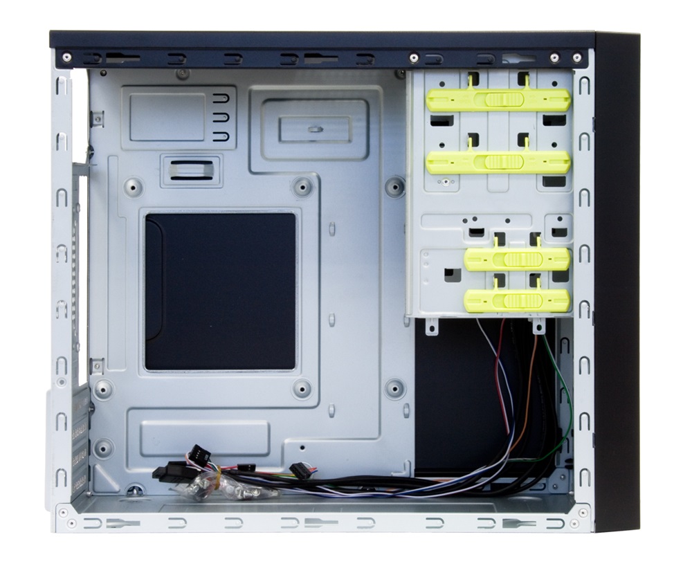 CHIEFTEC HT-01B-OP fekete (táp nélküli) mATX ház