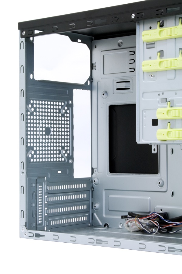CHIEFTEC HT-01B-OP fekete (táp nélküli) mATX ház