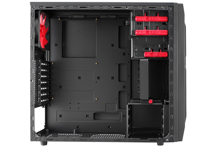 CHIEFTEC LF-02B-OP fekete (táp nélküli) ATX ház