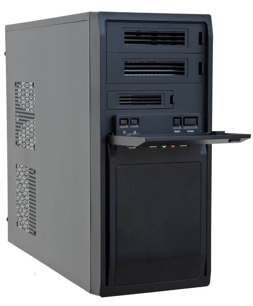CHIEFTEC LG-01B-OP fekete (táp nélküli) ATX ház
