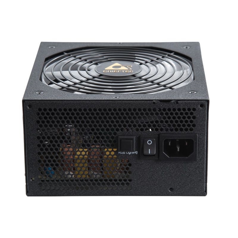 Chieftec Photon Gold 650W ventillátorral félmoduláris RGB dobozos tápegység