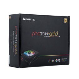 Chieftec Photon Gold GDP-750C-RGB 750W 90+ GOLD PFC 14 cm RGB ventilátorral dobozos tápegység