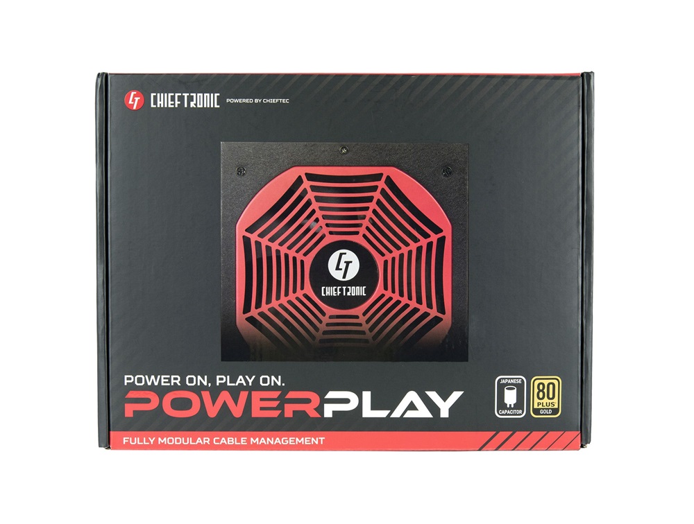 Chieftec PowerPlay Gold 550W 80+ Gold ventillátorral moduláris dobozos tápegység