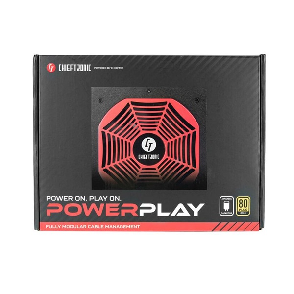 Chieftec PowerPlay Gold 650W 80+ Gold ventillátorral moduláris dobozos tápegység