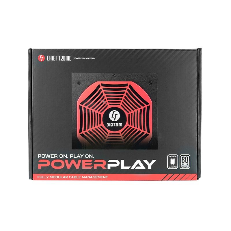 Chieftec PowerPlay Platinum 1050W 80+ Platinum ventillátorral moduláris dobozos tápegység