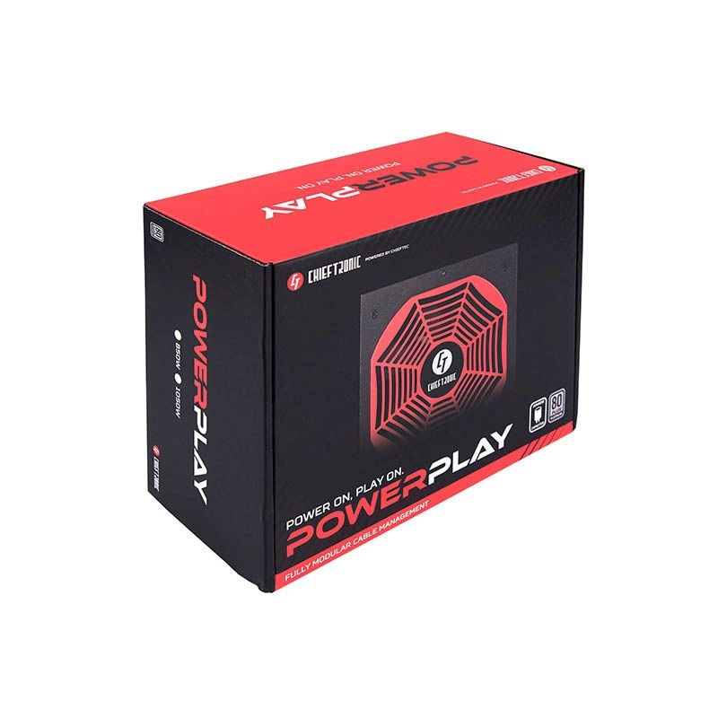 Chieftec PowerPlay Platinum 1050W 80+ Platinum ventillátorral moduláris dobozos tápegység