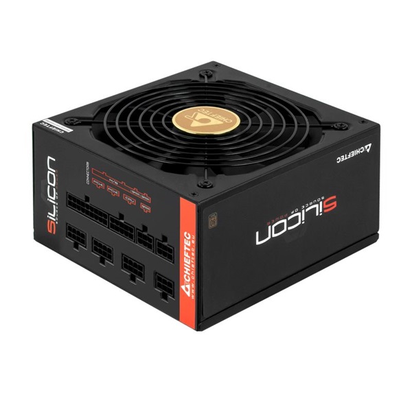 Chieftec Silicon 650W 80+ Bronze ventillátorral moduláris dobozos tápegység