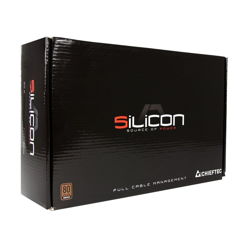 Chieftec Silicon 750W 80+ Bronze ventillátorral moduláris dobozos tápegység