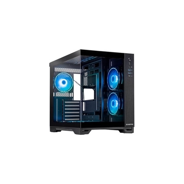 Chieftec Visio fekete (táp nélküli) ablakos mATX ház