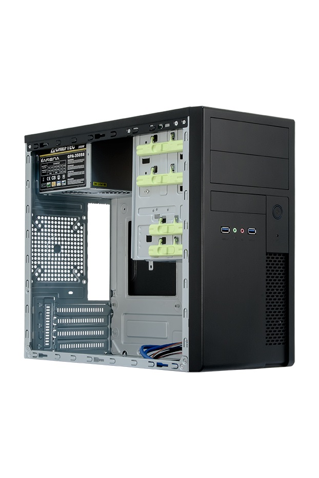 Chieftec XT-01B-350S8 Mesh szériás 350W fekete mATX ház