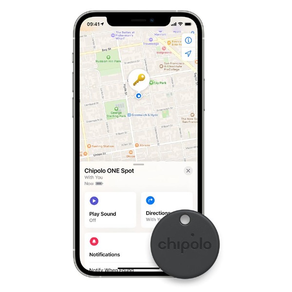 Chipolo One Spot Apple Find My fekete tárgykereső