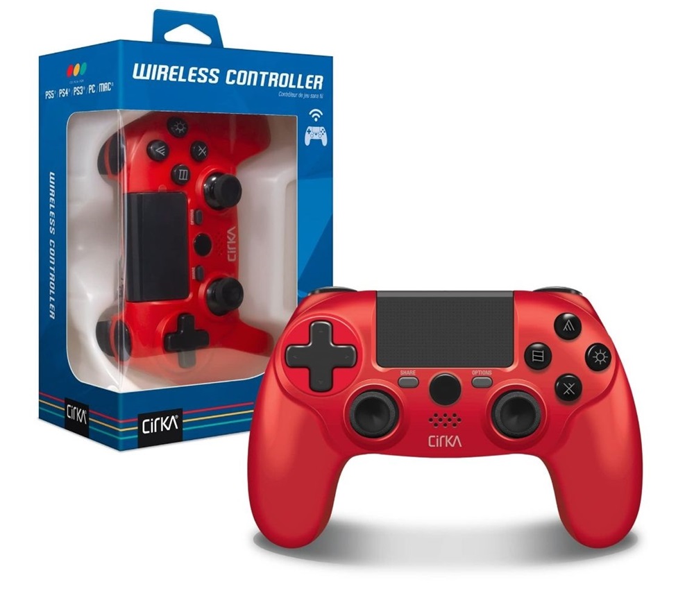 Cirka M07526-RD NuForce PS4/PC/Mac vezeték nélküli piros kontroller