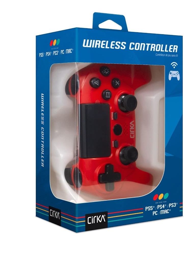 Cirka M07526-RD NuForce PS4/PC/Mac vezeték nélküli piros kontroller