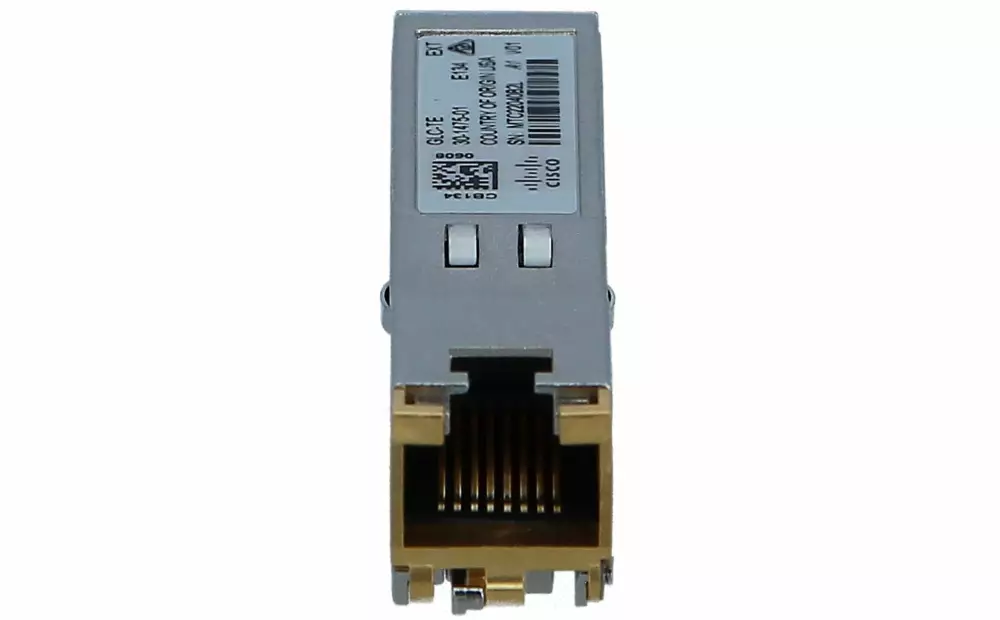 Cisco 1000BASE-T SFP transceiver module for Category 5 copper wire