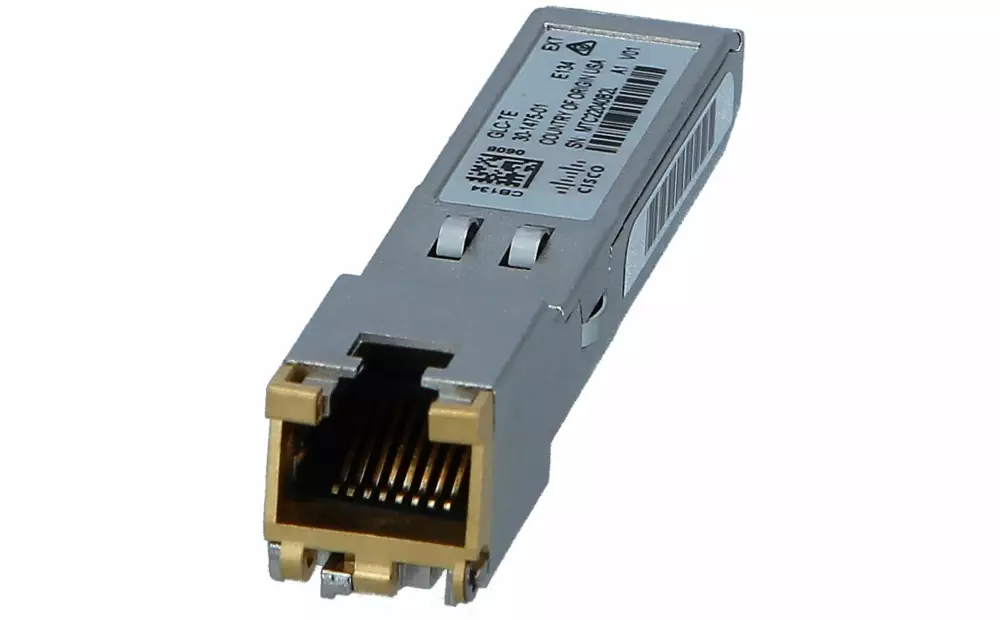 Cisco 1000BASE-T SFP transceiver module for Category 5 copper wire