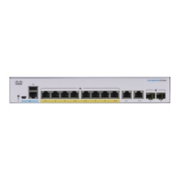 Cisco CBS250-8FP-E-2G 8x GbE PoE+ LAN 2x combo GbE RJ45/SFP port L2 menedzselhető PoE+ switch