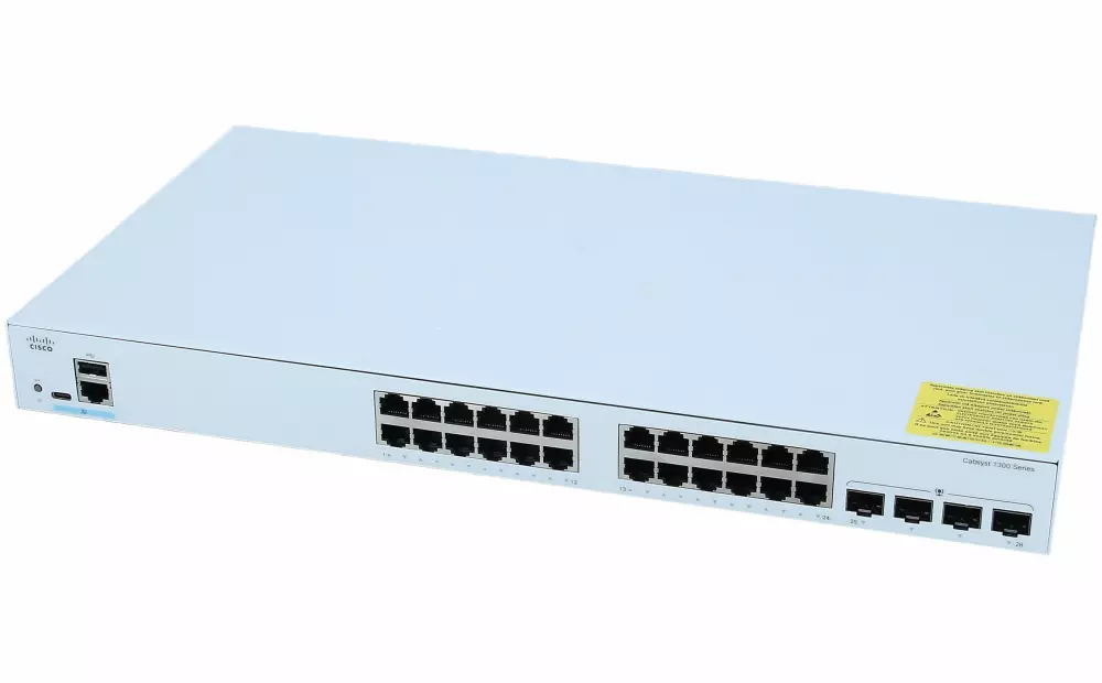 Cisco Catalyst C1300-24T-4G 24x GbE LAN 4xSFP port L3 menedzselhető switch