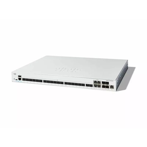 Cisco Catalyst C1300-24XS 20xSFP+ 4x10G SFP+/10G RJ45 Combo 1xGbE menedzsment port L3 menedzselhető switch