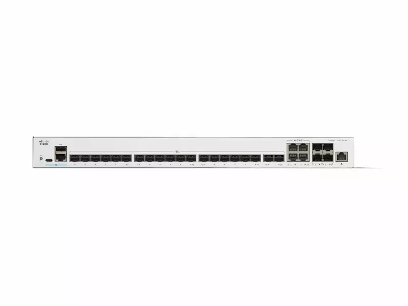 Cisco Catalyst C1300-24XS 20xSFP+ 4x10G SFP+/10G RJ45 Combo 1xGbE menedzsment port L3 menedzselhető switch