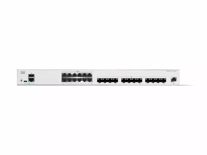 Cisco Catalyst C1300-24XT 20x10G LAN 4x10G SFP+/10G RJ45 Combo 1xGbE menedzsment port L3 menedzselhető switch
