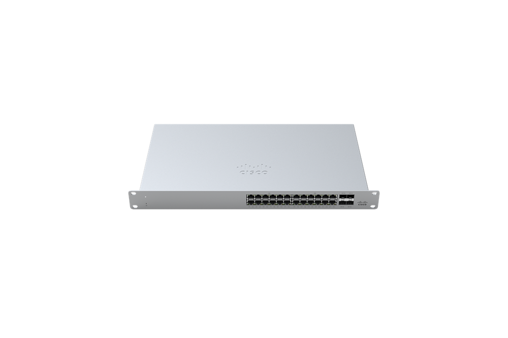 Cisco Meraki MS120-24-HW 24x GbE LAN 4x SFP port L2 menedzselhető switch