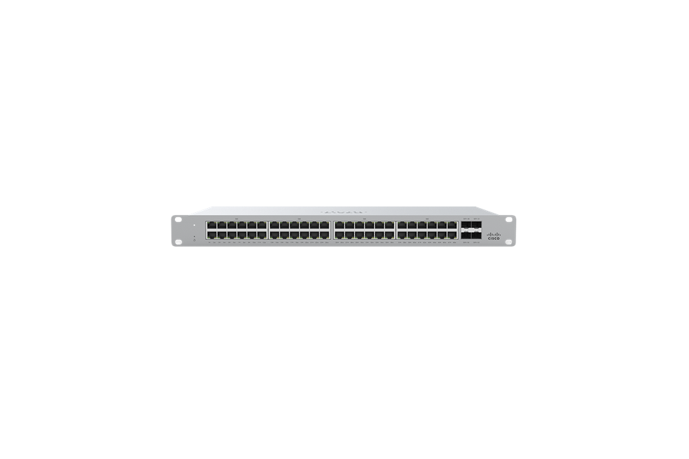 Cisco Meraki MS125-48LP-HW 48x GbE PoE+ LAN 4x SFP+ port L2 menedzselhető PoE+ switch