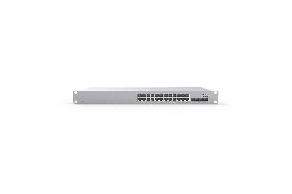 Cisco Meraki MS225-24-HW 24x GbE LAN 4x SFP+ port L2 menedzselhető switch