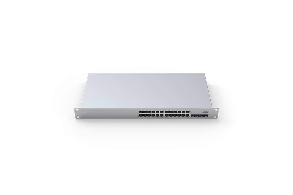 Cisco Meraki MS225-24-HW 24x GbE LAN 4x SFP+ port L2 menedzselhető switch