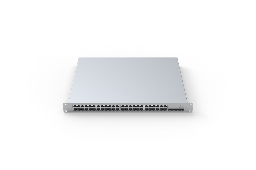 Cisco Meraki MS225-48LP-HW 48x GbE PoE+ LAN 4x SFP+ port L2 menedzselhető PoE+ switch