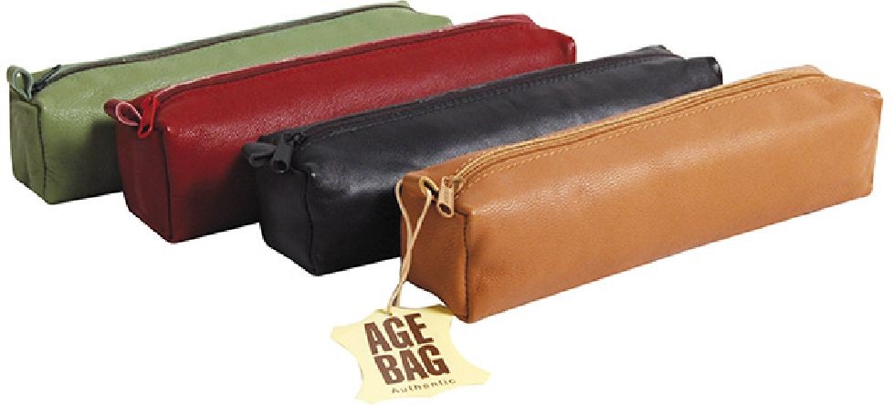 Clairefontaine Age-bag négyzetes bőr vegyes tolltartó