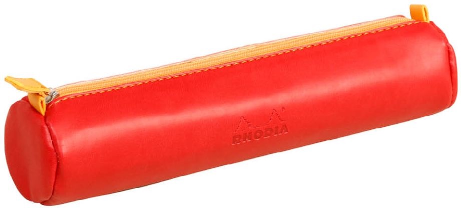 Clairefontaine Rhodiarama 215x5cm hengeres műbőr pipacs tolltartó