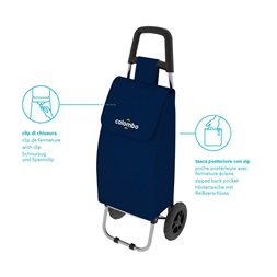 Colombo ROLLY kék bevásárló kocsi 25kg/40liter CRL001B