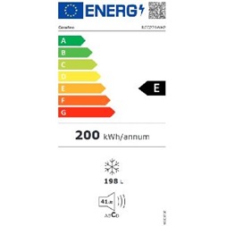 Com fee RCC270WH2 Fagyasztó:198L, fagyasztóláda