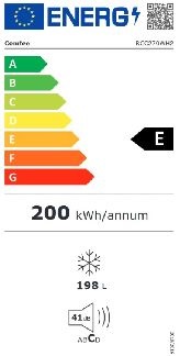 Comfee RCC270WH2 Fagyasztó:198L, fagyasztóláda