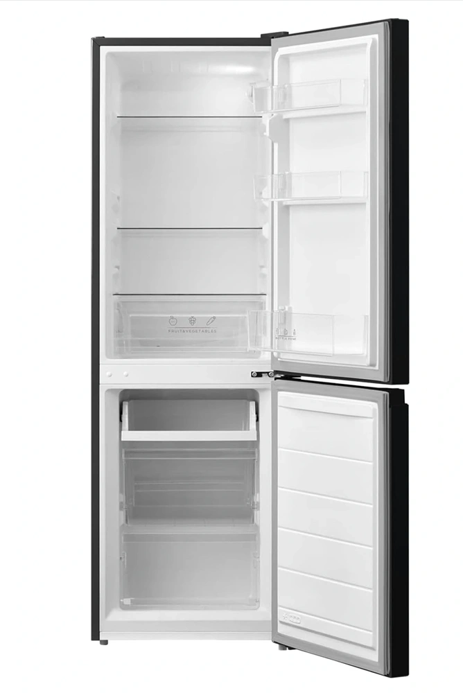 Comfee RCB169DK2E alulfagyasztós hűtőszekrény, Fekete, 174 Liter, Hűtőtér 115 Liter, Fagyasztótér 59 liter