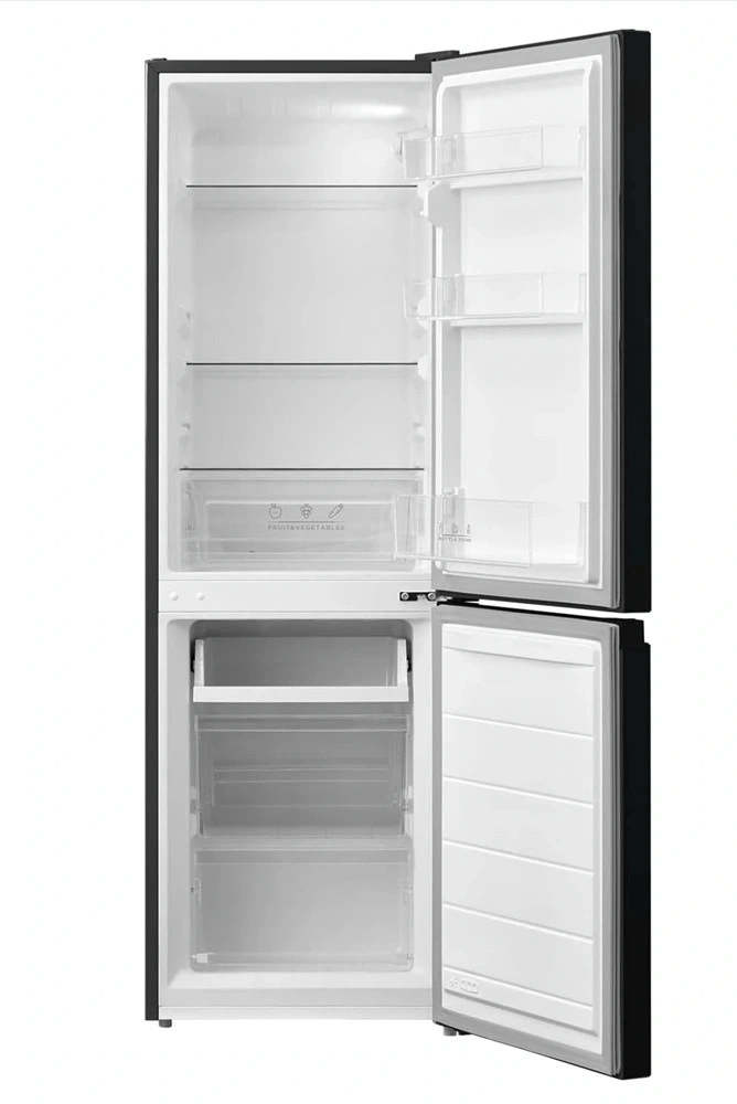 Comfee RCB169DK2E alulfagyasztós hűtőszekrény, Fekete, 174 Liter, Hűtőtér 115 Liter, Fagyasztótér 59 liter (Újszerű)