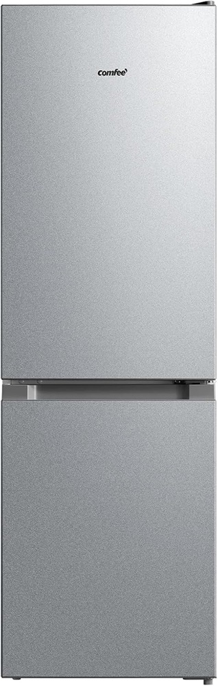 Comfee RCB169DS2(E) inox, alulfagyasztós, Hűtő:115L, Fagyasztó:59L, hűtőszekrény (Újszerű)