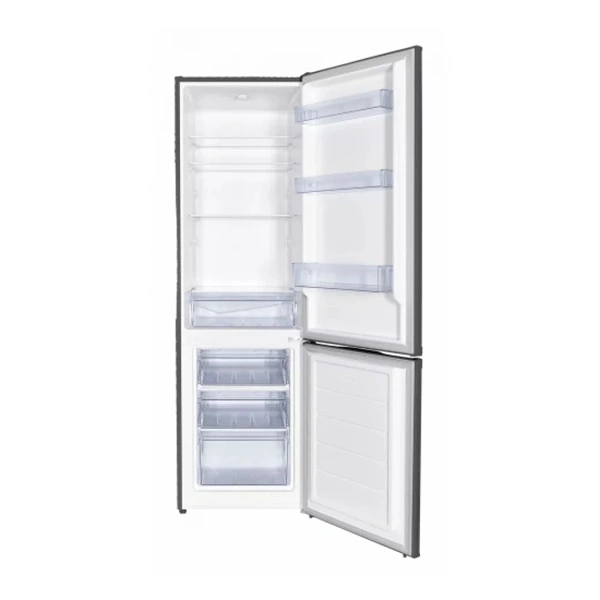 Comfee RCB169DS2(E) inox, alulfagyasztós, Hűtő:115L, Fagyasztó:59L, hűtőszekrény