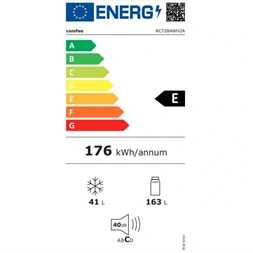 Comfee RCT284WH2A fehér, felülfagyasztós, Hűtő:163L, Fagyasztó:41L, hűtőszekrény (Újszerű)