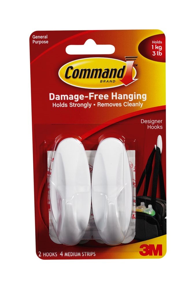 Command W17081 ragasztócsíkkal ovális 2db akasztó
