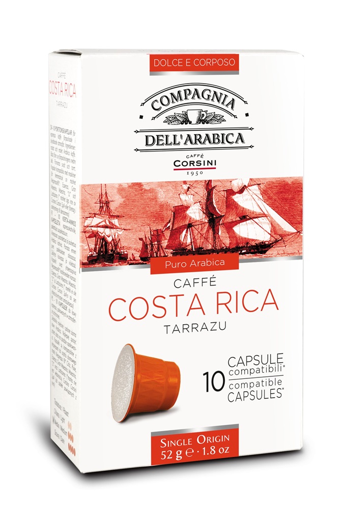 Compagnia Dell` Arabica DCA039 Costa Rica Single Origin Nespresso kompatibilis 10 db kávékapszula