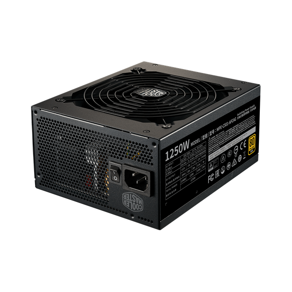 Cooler Master 1250W 80+ Gold ventillátorral moduláris tápegység