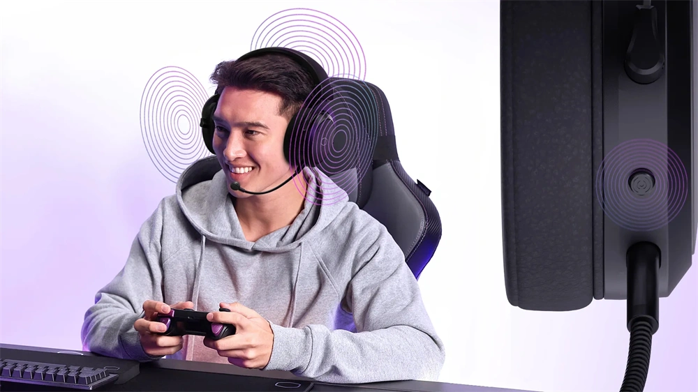 Cooler Master CH-351 fekete vezeték nélküli gamer headset