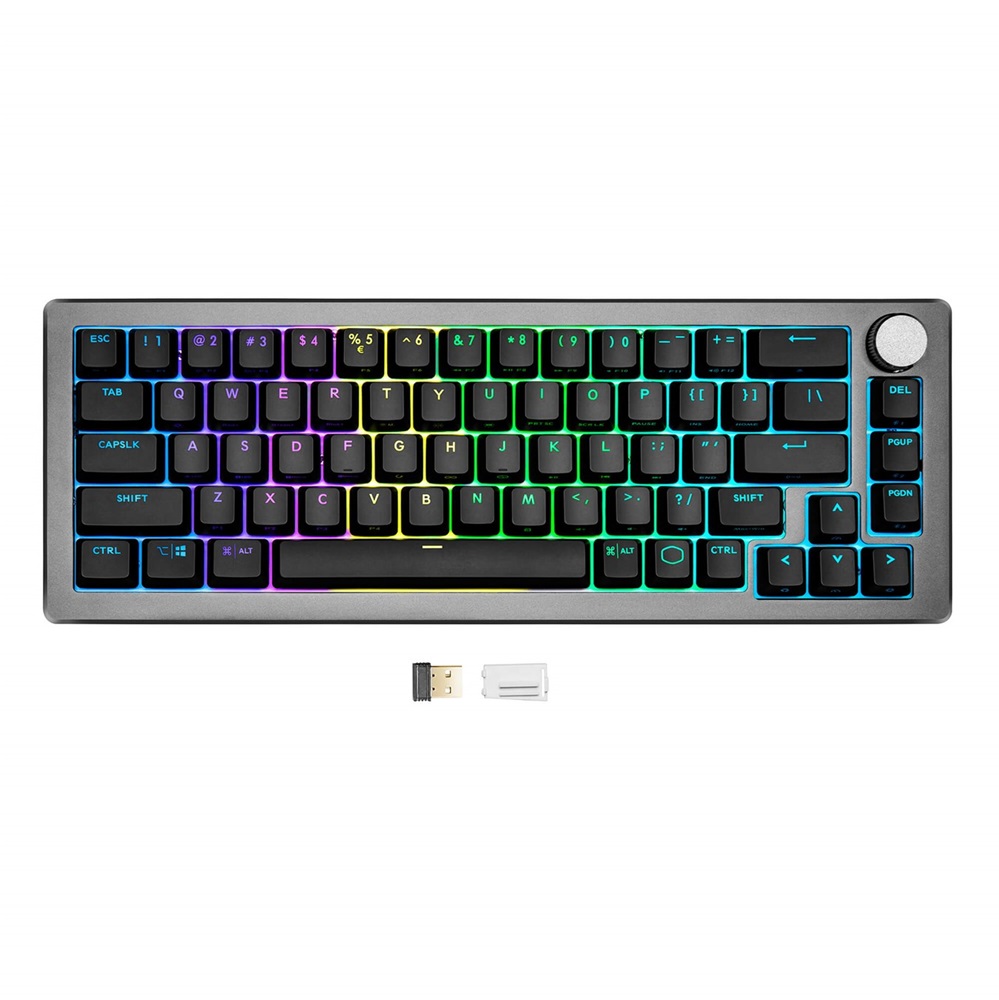 Cooler Master CK721 (Brown Switch) RGB HUN mechanikus vezeték nélküli gamer billentyűzet